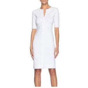 Diane von Furstenberg DvF Sheath Dress White 2 Stretch Cocktail Workwear $400